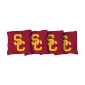 USC Trojans SC Interlock Cardinal 4 Pack Cornhole Bags